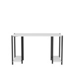 Γραφείο Academy μαύρο λευκό μελαμίνη 125 2x60x73 8cm ed12064 - Image 3