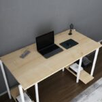 Γραφείο Academy λευκό oak μελαμίνη 125 2x60x73 8cm ed12072 - Image 5