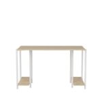 Γραφείο Academy λευκό oak μελαμίνη 125 2x60x73 8cm ed12072 - Image 3