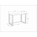 Γραφείο Accordo χρυσό ανθρακί χρώμα μελαμίνη 120x60x74 8cm ed12089 - Image 2