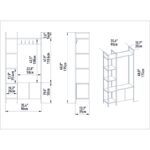 Έπιπλο εισόδου Doga άσπρο μελαμίνη 90x35x175εκ ed12097 - Image 3