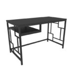 Γραφείο Primaria μαύρο ανθρακί χρώμα μελαμίνη 120x60x74cm ed12105 - Image 4