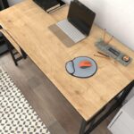 Γραφείο Primaria μαύρο oak χρώμα μελαμίνη 120x60x74 8cm ed12107 - Image 5