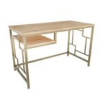 Γραφείο Primaria χρυσό oak χρώμα μελαμίνη 120x60x74 8cm ed12111 - Image 4