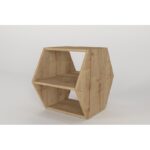 Βοηθητικό τραπεζάκι Kipera Oak μαύρο 42 6x30x52 5cm ed12163 - Image 5