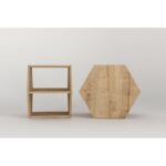 Βοηθητικό τραπεζάκι Kipera Oak μαύρο 42 6x30x52 5cm ed12163 - Image 3