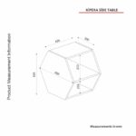 Βοηθητικό τραπεζάκι Kipera Oak μαύρο 42 6x30x52 5cm ed12163 - Image 2