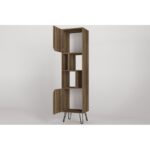 Βιβλιοθήκη Norma καρυδί 45x35x184cm μελαμίνη ed12176 - Image 4