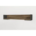 Έπιπλο tv Lipari μελαμίνη ανθρακί καρυδί 150x35x43 2cm ed12178 - Image 3