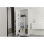 Ντουλάπι μπάνιου Odeon άσπρη μελαμίνη 75 6x44x180cm ed12187