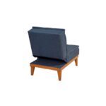 Πολυθρόνα Foco Berjer μπλε 62x80x82cm ed12198 - Image 4