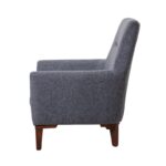 Πολυθρόνα Liones σκούρο γκρι 70x76x93cm ed12203 - Image 4