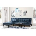 Γωνιακός καναπές Fire Navy Blue 225x155x78cm ed12252