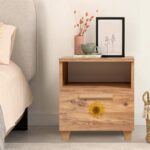 Κομοδίνο Sapere μελαμίνη 45x40x52cm Atlantic Pine ed12317