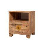 Κομοδίνο Sapere μελαμίνη 45x40x52cm Atlantic Pine ed12317 - Image 4