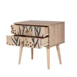 Κομοδίνο City Daisy μελαμίνη 60x40x61cm ed12339 - Image 3