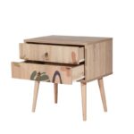 Κομοδίνο City Leaf μελαμίνη 60x40x61cm ed12343 - Image 3