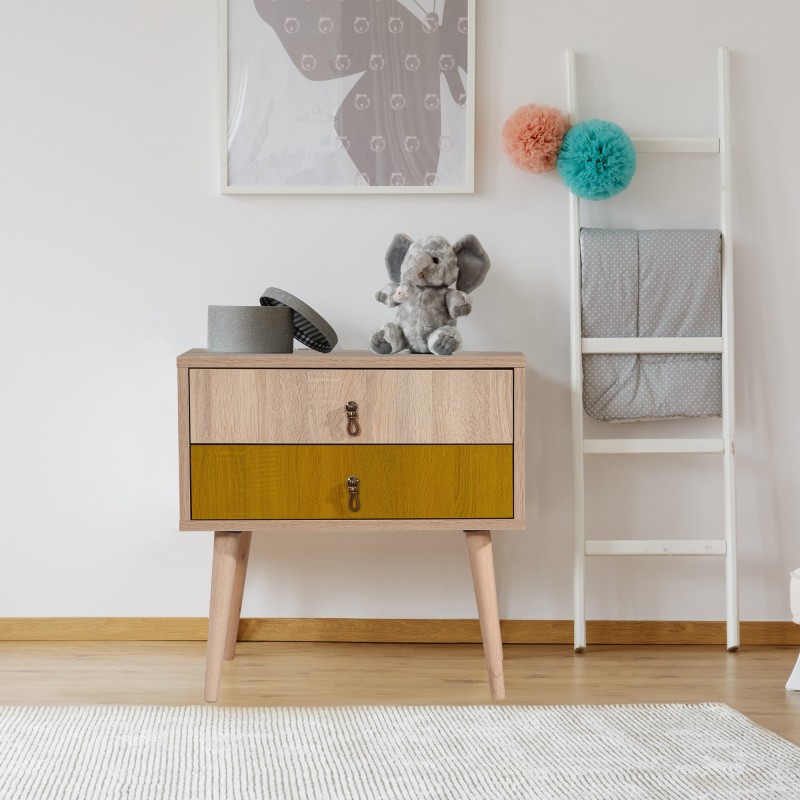 12347_0-800x800 Κομοδίνο City μελαμίνη 60x40x61cm ed12347 - Image 1