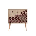 Συρταριέρα Trio μελαμίνη 80x40x90cm ed12365 - Image 4