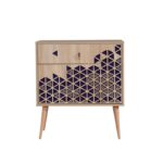 Συρταριέρα Trio μελαμίνη 80x40x90cm ed12366 - Image 4