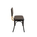 Παγκάκι Oliver μαύρη μελαμίνη 100x41x49cm ed12379 - Image 4