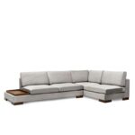 Γωνιακός καναπές Tulip Corner Right χωρίς πουφ γκρι 193x313cm ed1238 - Image 3