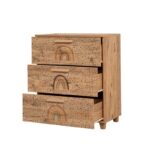 Συρταριέρα Sapere μελαμίνη 80x43x95cm Atlantic Pine ed12392 - Image 3