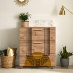 Συρταριέρα Sapere μελαμίνη 80x43x95cm Atlantic Pine ed12394