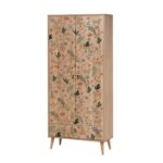 Ντουλάπα City Cat 80x45x190cm μελαμίνη ξύλινα πόδια ed12411 - Image 4