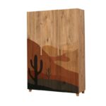 Ντουλάπα Sapere μελαμίνη 120x48x189cm Atlantic Pine ed12439 - Image 4