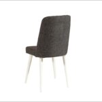 Τραπεζαρία Santiago 5 τεμάχια μελαμίνη άσπρη ανθρακί 120x75cm ed12490 - Image 4