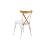 Τραπεζαρία Olive 5 τεμάχια 120x75x75cm μελαμίνη άσπρη ed12505 - Image 5