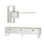 Έπιπλο τηλεόρασης Korneli 180x35x46 5cm μελαμίνη ed1253 - Image 4