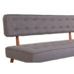 Καναπές ξύλινος διθέσιος Rois γκρι 140x64x78cm ed12626 - Image 4