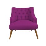 Πολυθρόνα Lamont Purple ξύλο και ύφασμα 73x85x80cm ed12634 - Image 3