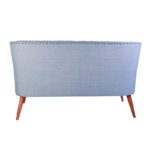 Καναπές διθέσιος ξύλινος Lamont μπλε χρώμα 140x74x80cm ed12654 - Image 4