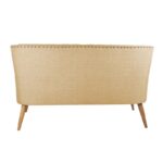 Καναπές διθέσιος ξύλινος Lamont καφέ χρώμα 140x74x80cm ed12655 - Image 4