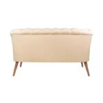 Καναπές διθέσιος Ovest κρεμ 75x140x76cm ed12659 - Image 3