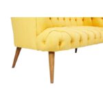 Καναπές διθέσιος Ovest κίτρινο 75x140x76cm ed12668 - Image 5