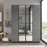 Ντουλάπα Heat ανθρακί γκρι μελαμίνη 138 4x50x183 8εκ ed12768