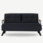 Διθέσιος Καναπές Κρεβάτι Sandolo Black 133x50x45 cm ed12775 - Image 5