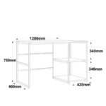 Γραφείο Vega Atlantic Pine 120x60x75cm ed12850 - Image 2