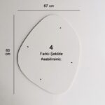 Καθρέφτης Soho Aina 85x67 cm mdf ed1285 - Image 2