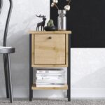 Βοηθητικό τραπέζι Sarah μαύρο sonoma 35x31x57cm ed12881