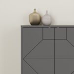 Μπουφέ Sabbia ανθρακί 183 8x35x77 4cm μελαμίνη ed13050 - Image 4