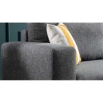 Καναπές τριθέσιος Franz γκρι 220x82x87cm ed1305 - Image 5