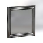 Καθρέπτης Bale σετ 2 τεμάχια ασήμι 40x3x40εκ ed13080 - Image 2