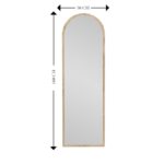 Καθρέφτης Emma mdf natural 50x160cm ed13087 - Image 2