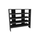 Παπουτσοθήκη Sari ανθρακί μελαμίνη 72x31 4x75 6cm ed13113 - Image 3