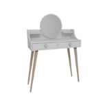 Τουαλέτα κρεβατοκάμαρας Elegans άσπρη μελαμίνη 131x35x90cm ed13159 - Image 3